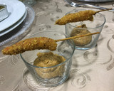 Foto del paso 4 de la receta: Langostinos 🦐 con quicos y romesco para aperitivo de final de año 🎉