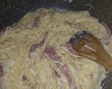 Foto langkah ke 4 dari resep Fettuccine Carbonara.