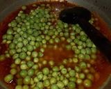 A picture of step 2 of Matar Aloo Tahari.