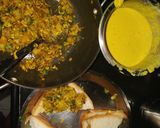 A picture of step 7 of Stuffed bread triangles.
