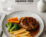 Foto langkah ke 5 dari resep Hamburg Steak in Japanese Style.