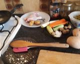 Foto del paso 1 de la receta: Guiso de pollo con verduras y unas pelotitas