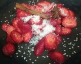 A picture of step 3 of Hot strawberry Basil Pudding.