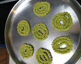 A picture of step 13 of Rawa Palak Chakli.