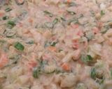 A picture of step 1 of Vegetable Manchurian.
