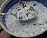 A picture of step 6 of Abdoogh Khiar (Iranian cold cucumber soup).