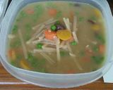 A picture of step 4 of Gluten free ramen style soup.