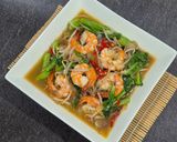 Foto langkah ke 5 dari resep Tumis Kailan Tauge Udang.