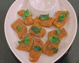 A picture of step 7 of Kachcha kela Masala Fry.