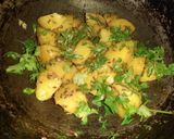 A picture of step 3 of Jeera Aloo.
