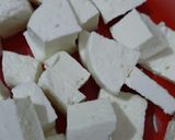 A picture of step 2 of Paneer Methi Chaman.