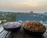 รูปขั้นตอนการทำที่ 5 ของ ฝึกทำซ้ำ Apple Pie/ Blueberry Flan และ ของที่เหลือ นำมาทำ พายจิ๋วบลูเบอร์รี่ และพายจิ๋วแอปเปิ้ล🍏🫐🍮🥧