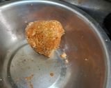 A picture of step 4 of Instant coconut stuffed dryfruits bread peda.