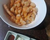 Hình bước làm 6 của món Bánh gạo phô mai Hàn Quốc