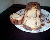 A picture of step 6 of #baking challenge Swirl coffee cake.