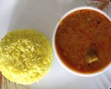 A picture of step 3 of Besan kadhi.