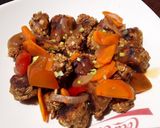 Foto del paso 7 de la receta: Albóndigas🍱 de leguminosas y semillas de calabaza🎃 en salsa agridulce🍯