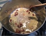 A picture of step 5 of Pumpkin Risotto with Crispy Bacon.