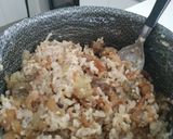 Foto del paso 3 de la receta: Croqueta de arroz integral, berenjena y cebolla