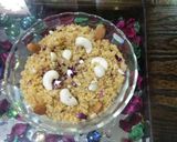 A picture of step 8 of Churma with protein powder.