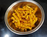 A picture of step 1 of Kurkure Chhat.