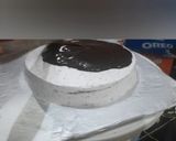 A picture of step 8 of Oreo Chocolate marble cake.
