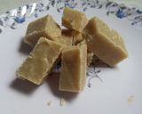 A picture of step 6 of Kuju or peanut katli.