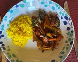 Foto del paso 5 de la receta: Salteado colorido con arroz con curry🥦🥕🫑 💛
