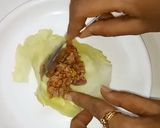 A picture of step 4 of Stuffed cabbage pockets.