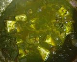 A picture of step 9 of Palak paneer.
