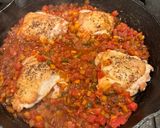 A picture of step 5 of Paprika Chicken.