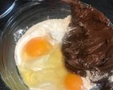 A picture of step 1 of 3 ingredients. Brownies.