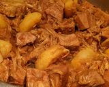 A picture of step 4 of Raw Jackfruit and Shrimp curry.
