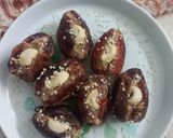 A picture of step 2 of Stuffed khajoor Mithai.