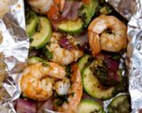 Foto del paso 3 de la receta: Camarones en papillote en freidora de aire