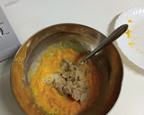 Foto del paso 1 de la receta: Bizcocho de calabaza y crema de castaña y cacahuete 😋