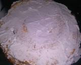 Icing a cake with whip cream # author marathon recipe step 6 photo