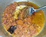 A picture of step 4 of Beef pulao.