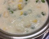 A picture of step 1 of Sweet corn rava idlis.