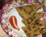 A picture of step 4 of Rawa / semolina toast.