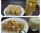 Hình bước làm 3 của món Chuối cuộn nếp nướng