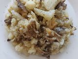 Coliflor con setas