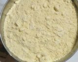 A picture of step 1 of Besan ke Ladoo.