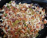 A picture of step 4 of Besan stuffed chilla.