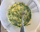 A picture of step 2 of La-di-da duck egg & wild garlic omelette.