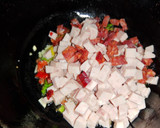 Foto del paso 3 de la receta: Macarrones con jamón, chorizo y queso