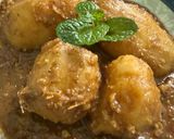 A picture of step 4 of Dum aloo.