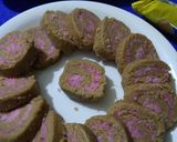 A picture of step 4 of Rose flavoured Swiss Rolls.