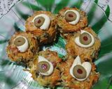 Foto del paso 5 de la receta: Reciclado de ensalada de zanahoria y zapallitos hervidos: bocaditos fríos y budín caliente