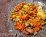 Foto del paso 5 de la receta: VEGANO "SABJI VATA" - (Arvejas y Hongos salteados)
